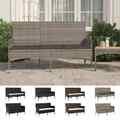 Gartensofa 3-Sitzer mit Kissen Gartenbank Gartenmöbel Sofa Poly Rattan vidaXL