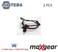 20-0047 ABS SENSOR DREHZAHLFÜHLER HINTEN MAXGEAR 2PCS NEU OE QUALITÄT