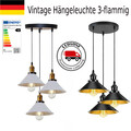Pendelleuchte Retro LED Hängelampe E27 Metall Vintage Industriell Hängeleuchte