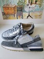GABOR mega bequeme Echtleder Sneaker  H`Blau Mehrfarbig Gr. 41 UK 7