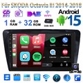 10" DAB+ 32G Android 15 Carplay Autoradio GPS NAVI WIFI Für SKODA Octavia III 5E