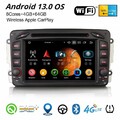 64GB Android 14 DAB+ Autoradio CarPlay 8-Kern GPS Mercedes A/C/G/CLK Klasse W209