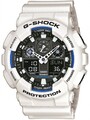 Casio G-SHOCK GA-100B-7AER Herren Sportuhr, 200 m wasserdicht, weiß
