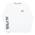 Alpha Industries Jungen T-Shirt weiß langärmelig 2XL