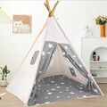 Spielhaus für Kinder Tipi Zelt Spielzelt Kinderzelt Drinnen Draußen Indianerzelt