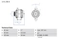 BOSCH Lichtmaschine Generator Lima 0 986 048 771 +126.83€ Pfand für CORSA OPEL 3