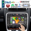 2+64G USB Android 14 Autoradio Carplay GPS SAT Für Porsche Cayenne 9PA 2002-2010