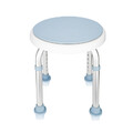 Duschhocker Langlebige Badehocker 360° Drehbar Sitzfläche Rund Blau Badesitz