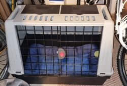 Hundebox Hundehütte Autobox Bett Transportbox Gitter Schlafplatz Sicherheit 