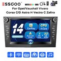 DAB+ Carplay Autoradio Android 14 GPS NAV 32G Cam Für Opel Corsa D Astra Antara
