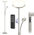 LED Stehleuchte 35W Rund Deckenfluter Stehlampe Dimmbar Leselampe Schlafzimmer