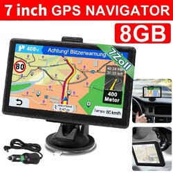 7" Zoll GPS Navi Navigation für Auto LKW PKW Navigationsgerät 8GB+256MB ▶EU ▶FM