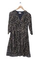 PETER HAHN Freizeitkleid Schwarz Gr. 36/S A-Linie Baumwolle Damen