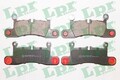 LPR 05P1755 Bremsbelagsatz, Scheibenbremse für PORSCHE,VW