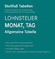 Tabelle, Lohnsteuer 2022 Monat, Tag - Sonderausgabe Juni Taschenbuch Deutsch