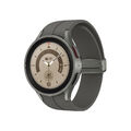 SAMSUNG Galaxy Watch5 Pro BT 45 mm Smartwatch Titan Fluorkautschuk, M/L, Gray Ti