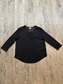 H&M Damen Bluse Shirt schwarz Größe M mit Spitze NEU