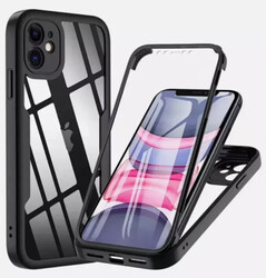 Full Body Clear Hybrid Shockproof 360 Case For iPhone 14 15 16 Pro Max 13 12 11