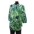 Bluse 40 grün Blumen MARC CAIN blau weiß Batist Longbluse Tunika N4 MARITIM