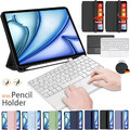 Hülle Für iPad 10/9/8/7th Gen Air 4/5/6 Pro 11 mit Touchpad Tastatur Maus QWERTZ