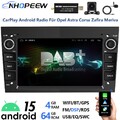 DAB+ 8Core 4+64GB Android15 Autoradio Carplay Für Opel Astra Corsa Zafira Meriva