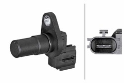 HELLA Drehzahlsensor Geschwindigkeitssensor 6PU 358 380-051 im Getriebegehäuse