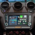 DAB+ Für Audi TT 8J 2006-2014 KAM Android 14 2+32G Carplay Autoradio GPS BT WIFI