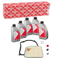 FEBI TEILESATZ AUTOMATIKGETRIEBE-ÖLWECHSEL MIT KAPPE passend für AUDI A3 SEAT CO