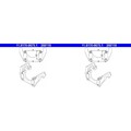 2X ATE BREMSSATTEL HALTER TRÄGER HINTEN passend für VOLVO XC90 