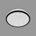 Briloner LED Deckenleuchte, schwarz mit Sternendekor, LED/10W Deckenlampe