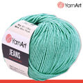 YarnArt 50 g Jeans Stricken Häkeln Amigurumi Babywolle Pastellfarben 63 Farben