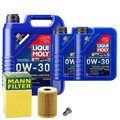 Motoröl 0W30 LIQUI MOLY Synthoil Longtime Plus 7L+MANN Ölfilter+Ölablassschraube