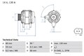 Bosch 0 986 041 890 Generator für VW