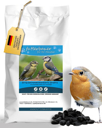 25 kg Sonnenblumenkerne schwarz im Papiersack Ernte 2024 Vogelfutter
