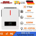 6200W 48V Solar Hybrid Wechselrichter Reine Sinus Welle MPPT 120A PV 90-450V