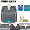 2L Haustier Trinkbrunnen Katzen Hunde Wasserspender Automatisch Mit LED Licht