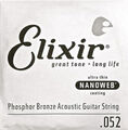 Elixir Nanoweb Phosphor Bronze - Einzelsaiten für Westerngitarre - beschichtet