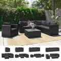 Garten Sessel Poly Rattan Gartenmöbel Sofa Lounge mehrere Auswahl vidaXL