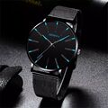 Armbanduhr Herren Damen Sportuhr Ultra Dünne Uhren Slim Schlank Minimalistisch