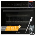 Einbau Backofen 60cm 70L Grill Umluft Heißluft Pizzafunktion Automatik-Timer