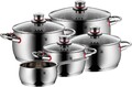 WMF Quality One Topfset 5tlg Kochtopf Glasdeckel Edelstahl Induktion Töpfe Neu