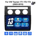 10" Autoradio Carplay Android 13 2+32G GPS RDS Cam Für VVW Touran 1T1 1T3 03-10