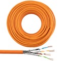 Netzwerkkabel CAT.7 LAN Kupfer Kabel Verlegekabel Gigabit S/FTP LSZH CAT7 Orange