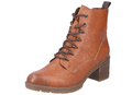 Rieker Damen Schnürboot Blockabsatz Stiefelette Profilsohle 77521