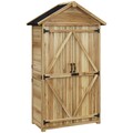 Gartenschrank, Holz-Geräteschuppen, Gartenhaus mit Asphaltdach, Doppeltür