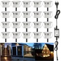 10x 20x 1W Einbaustrahler LED Leuchte Außenlampe Minispot Wasserdicht - DC 12V 