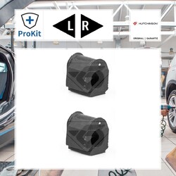 2x ORIGINAL® Hutchinson Lagerung, Stabilisator Links, Rechts für Renault CLIO