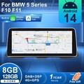 12,3" Android 14 Autoradio Für BMW 5er F10 F11 NBT CarPlay 8+128GB GPS Navi DAB+