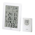 Hama Wetterstation EWS-3000 Digital Innen Außen Thermo/Baro-/Hygrometer Uhr Weiß