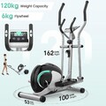 LCD Crosstrainer Zuhause Ellipsentrainer Ultra-leiser 8 Stufen Heimtrainer 120KG